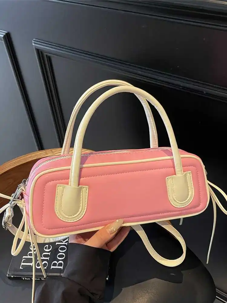 Sacs de Bowling de luxe pour femmes, sac à main et bourse pour dames, sac d'oreiller de voyage en cuir Pu, fourre-tout à bandoulière, pochette pour dames
