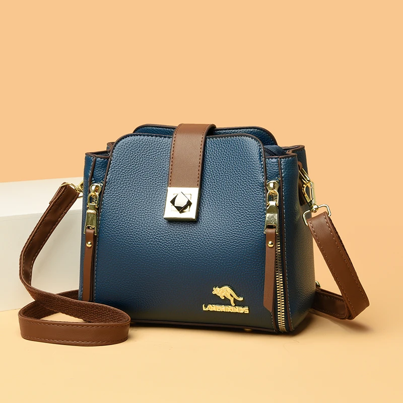 sacs à main de luxe en cuir de vachette pour femmes, sacs à bandoulière décontractés, sacs à main de créateurs, haute capacité, initié, nouveau, 2023
