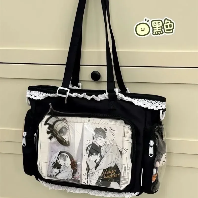 ballet fille a une grande appétit itabag japonais bidimension simple épaule bandoulière sac de marchandises cadeau pour les amis