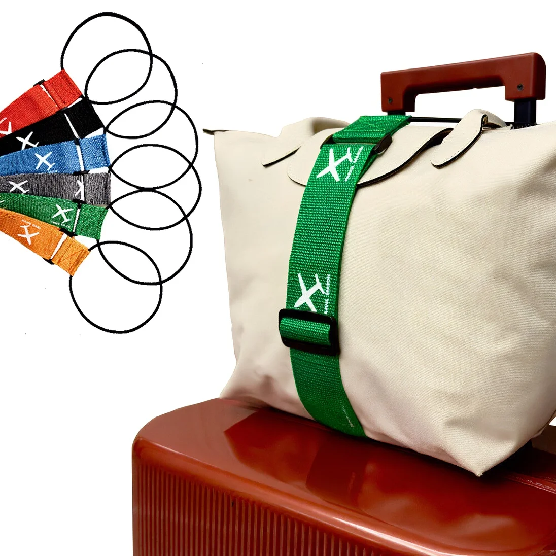sangles de bagages à motif d'avion, ceinture réglable pour valise élastique, valise de voyage, sangle élastique, accessoires de bagages