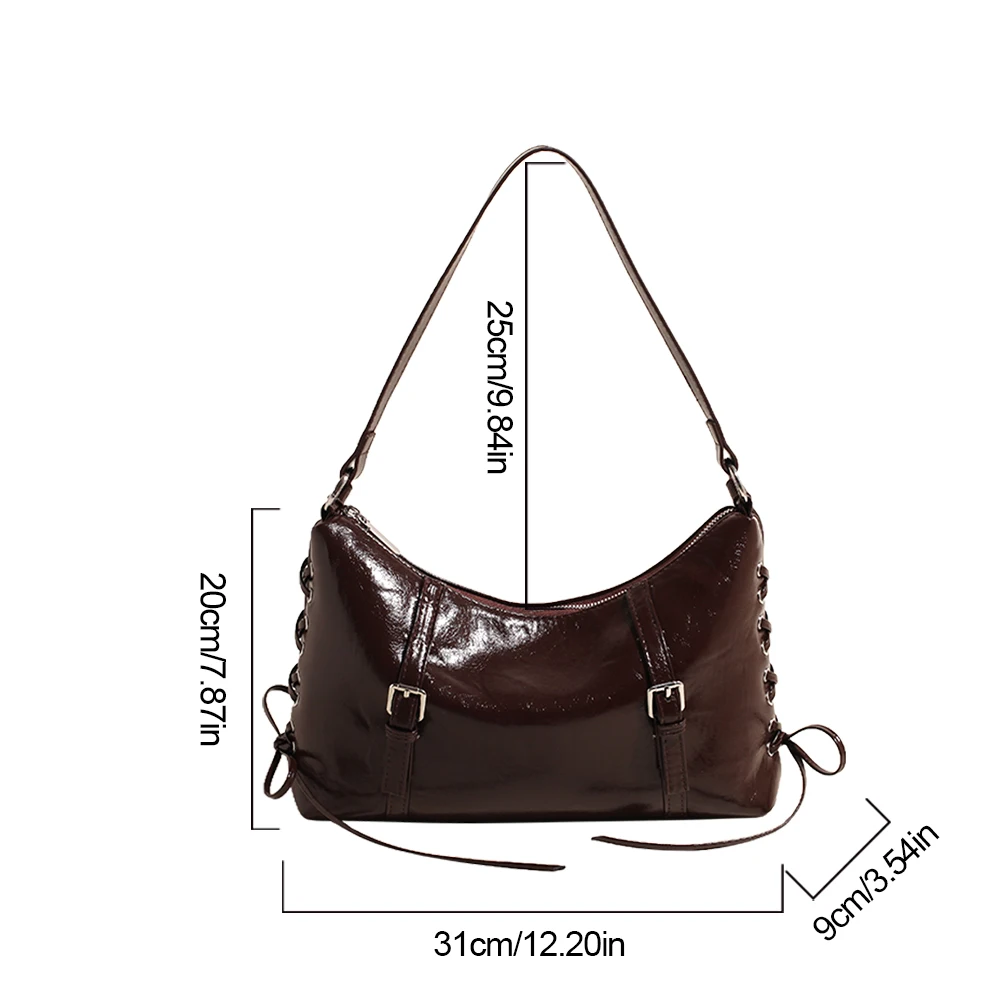 sac à bandoulière en cuir pu pour femme, sangle réglable avec poche intérieure, sacoche pour le travail et les voyages