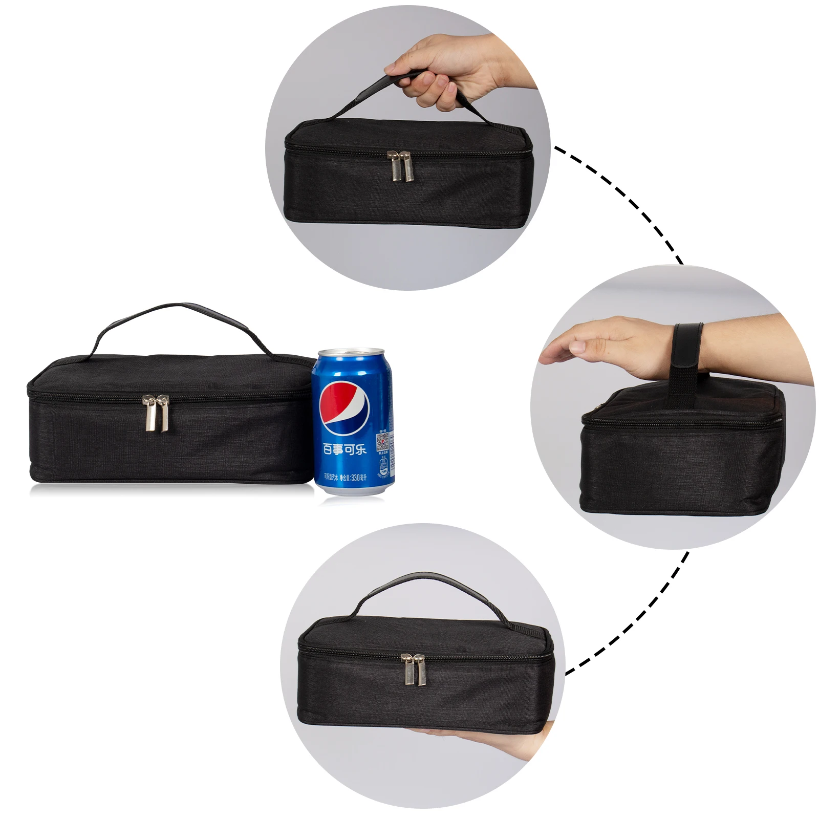 sac à déjeuner carré isolé pour femmes, refroidisseur thermique, boîte à bento, sacs de transport de nourriture, portable voyage pique nique livraison conteneur de repas