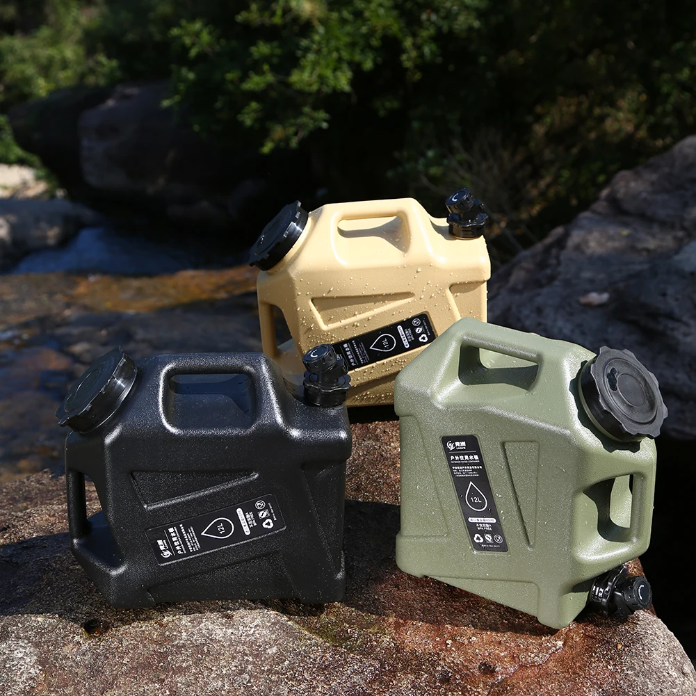 sac à eau de camping portable de grande capacité, conteneur d'eau extérieur, eau précieuse pour la conduite, pique nique et randonnée, 10 l, 12l, e27