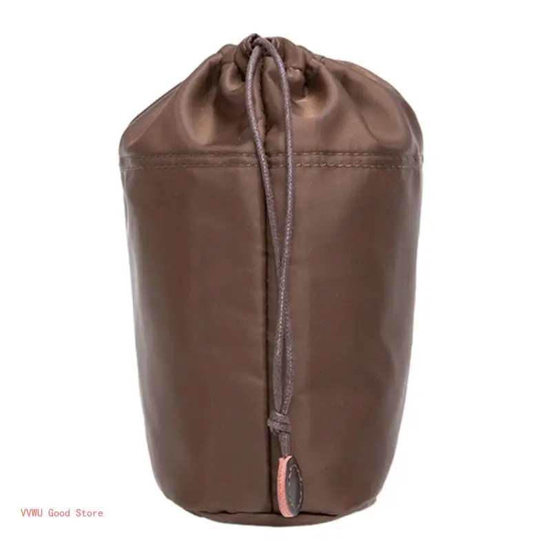 fourre tout organisateur avec cordon serrage, seau conçu, intérieur en nylon