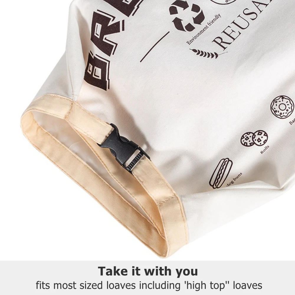 sac à pain biologique réutilisable, pour pain fait maison, cadeau pour donner du pain frais, récipient avec double doublure, grand pain