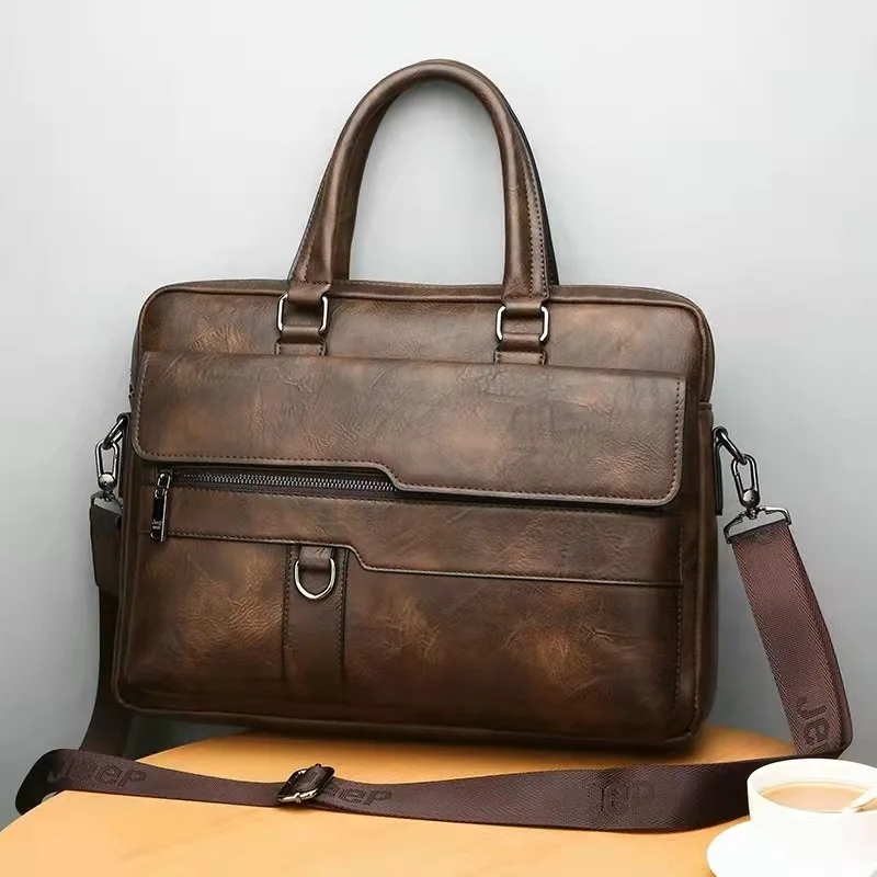 marque de luxe mallette d'affaires hommes sac à main en cuir pour homme messager sac à bandoulière bureau a4 ordinateur portable sac à bandoulière maletote sacs