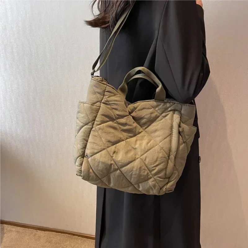 sacs fourre tout en coton de grande capacité pour femmes, sac latéral initié, sacs de shopping en coton space shop, fourre tout mignons pour dames, hiver 2023