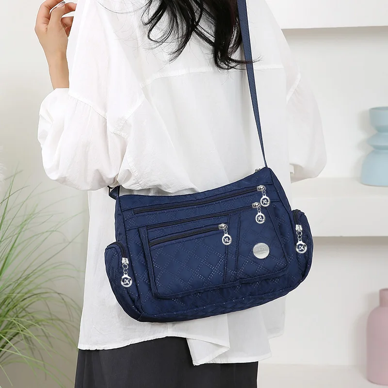 sac à bandoulière carré polyvalent pour hommes et femmes, grand sac nouveau style, sac en tissu, sac à bandoulière de style oxford, à la mode