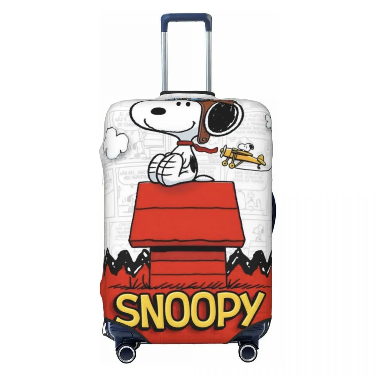 housse de valise personnalisée avec dessin animé s-snoopys, housses de protection anti-poussière pour bagages de 18 à 32 pouces