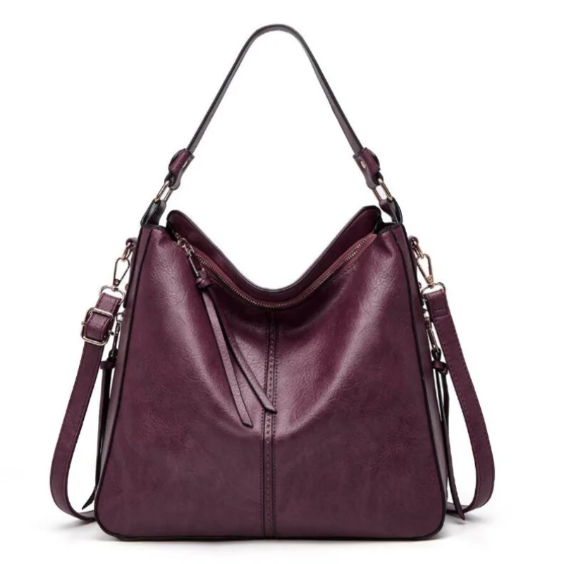 sac à main hobo en cuir pour femmes, sacs à main de loisirs pour femmes, sacs à main à la mode, sac fourre tout vintage, grande capacité