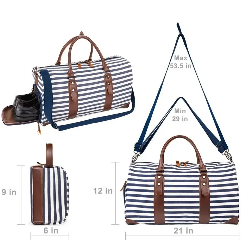 sac à vêtement convertible avec sangle initiée, sac de sport à main pour hommes et femmes, valise trempée, grands sacs de week end de voyage