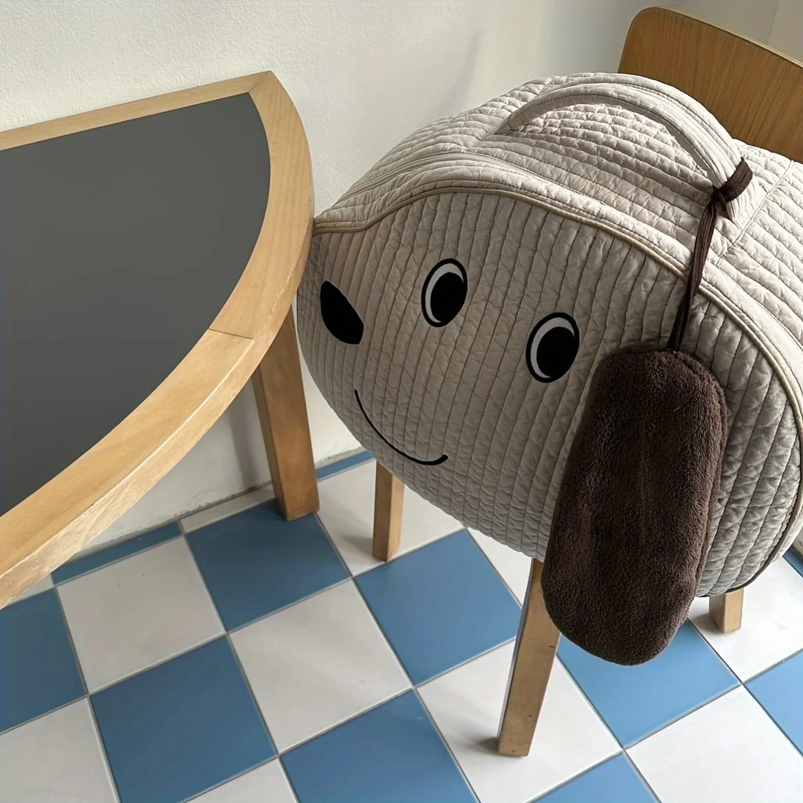 sac de rangement et couette pour chiot mignon – organisateur multi usage avec poignée, parfait pour les mamans. polyester durable.