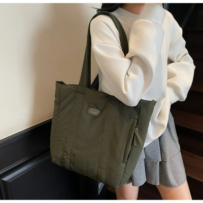 Sac fourre-tout Simple et de loisirs en Nylon, sac à bandoulière simple de grande capacité, sac à poignée pour les déplacements quotidiens