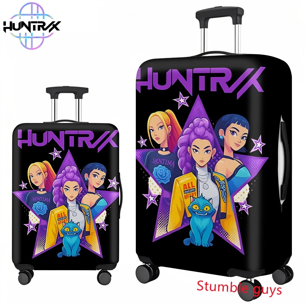 housse de bagage demon hunters anime kpop, convient aux valises de 18 à 32 pouces, protection de voyage souple