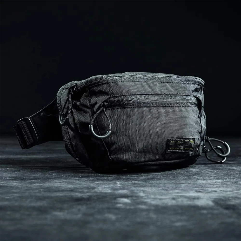 sac bando sac banane tactique pour hommes avec ceinture réglable, poches zippées, sac de ceinture léger et compact