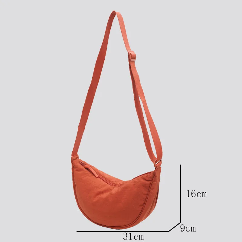sac à bandoulière hobos en nylon décontracté pour femmes, sacs à bandoulière de styliste, fourre tout de grande capacité, sac de voyage pour dames, sacs à main 2025