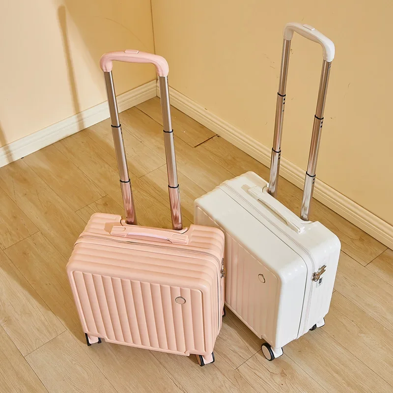 valise d'étudiant sac de voyage sac pour femme retour à l'école valise à roulettes spinner bagage à main voyage d'embarquement 18/20/24