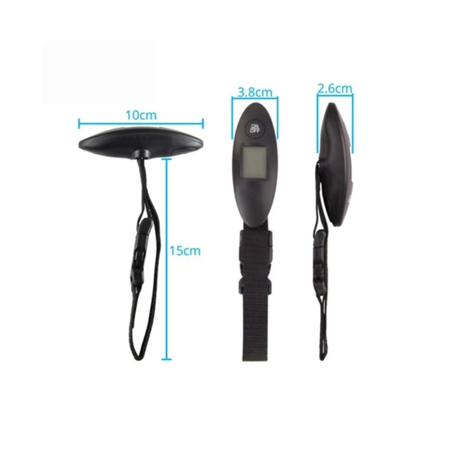 balance à bagages portable 40kg/100g, balance numérique suspendue de voyage de haute précision avec ceinture en sangle, bagages électroniques numériques lcd