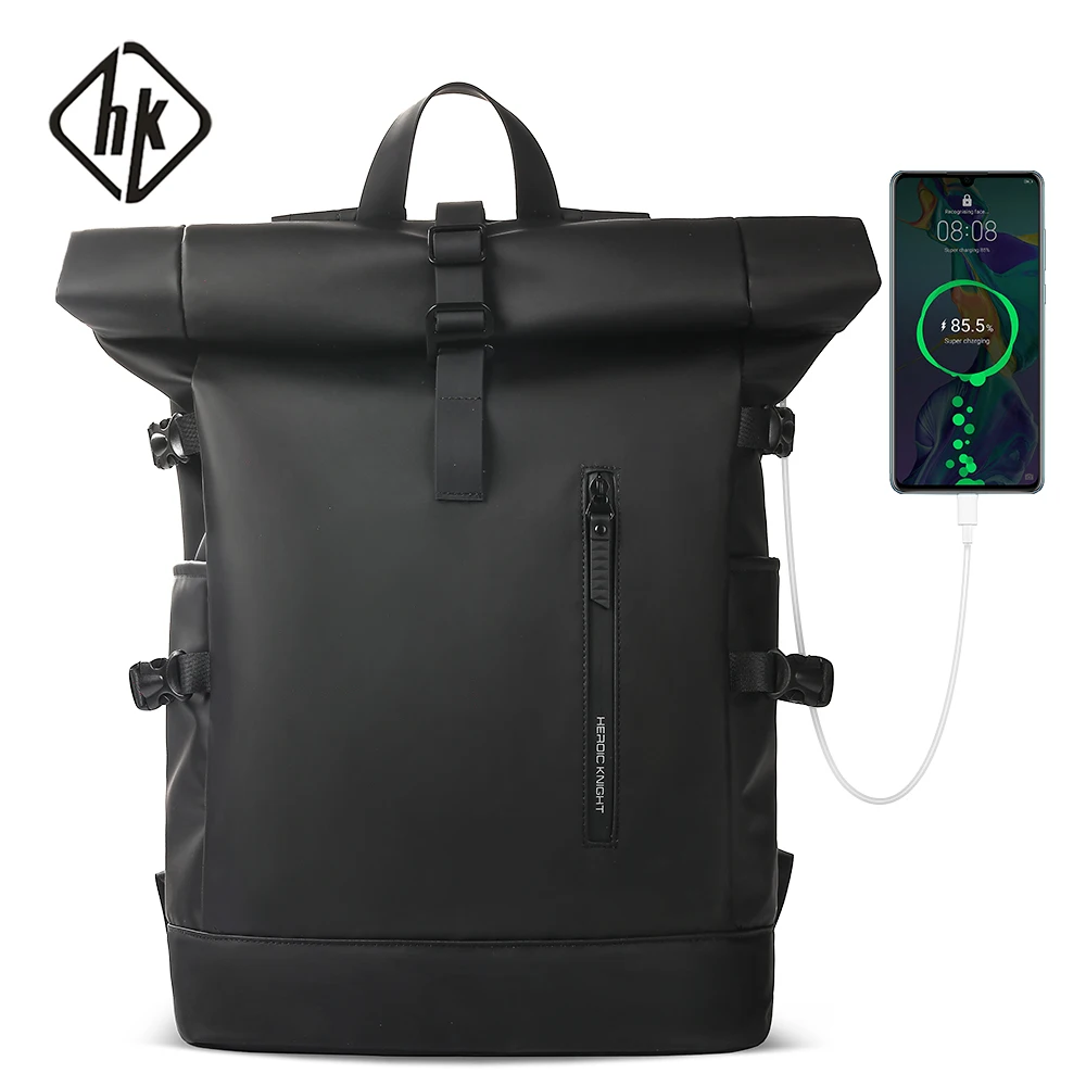 HK sac à dos de voyage extensible hommes grande capacité étanche 15.6 "sac pour ordinateur portable sac à dos de randonnée sac à dos de cyclisme avec Port USB