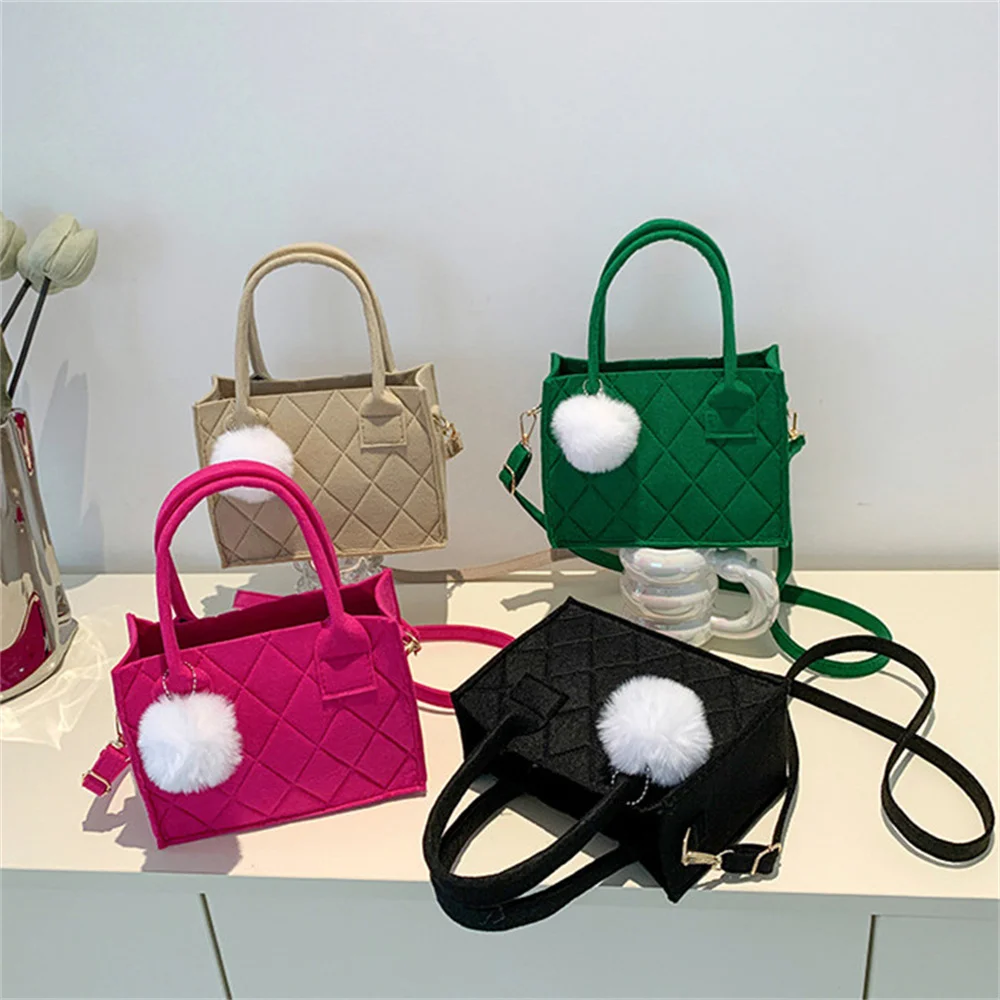 petit sac carré pour femme, sacs à main décontractés simples et polyvalents, sac messager polyvalent, feutre populaire, nouvelle mode, 2023