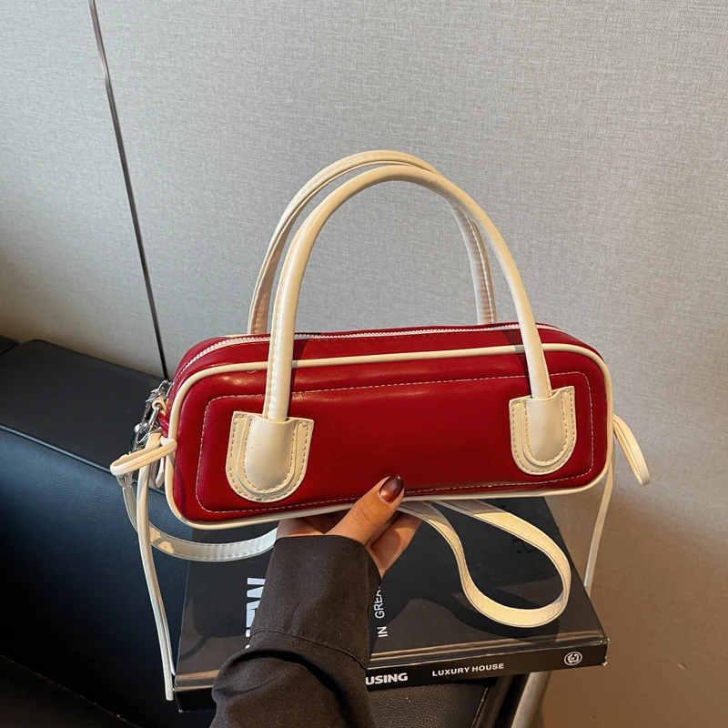 sacs de bowling de luxe pour femmes, sac à main et bourse pour dames, sac d'oreiller de voyage en cuir pu, fourre tout à bandoulière, pochette pour dames