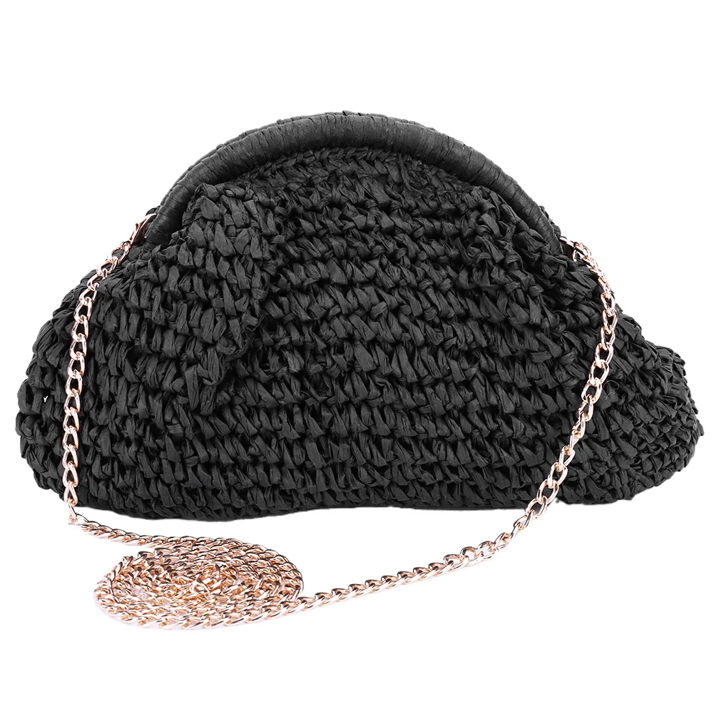 jostrap sac en paille tissé de grande capacité pour femme, sacoche tissée, solide, pour fête et vacances, à la mode, initié