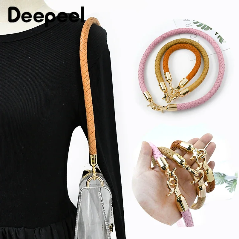 sac à main tissé en cuir pu pour femme, sangle de remplacement initiée, accessoires de poignée de sac à main, foy metal structure, mode, 30mm, 40mm, 60mm