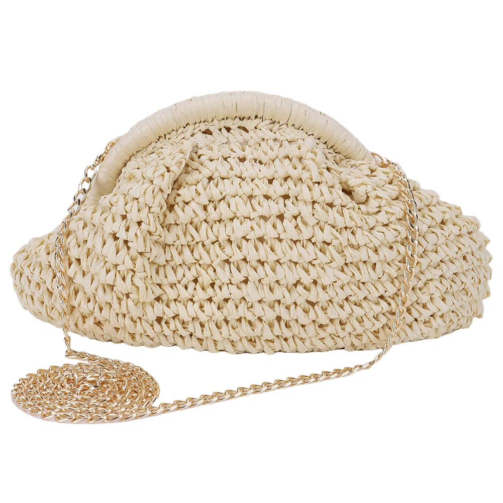 jostrap sac en paille tissé de grande capacité pour femme, sacoche tissée, solide, pour fête et vacances, à la mode, initié