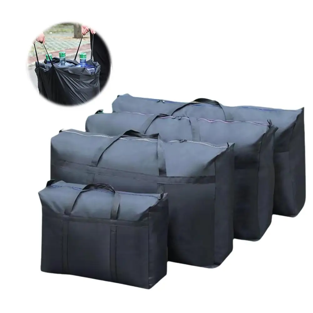 sacs à bagages mobiles imperméables extra larges, sac de courses pour linge, sac de voyage pliable, organisateur de couette de grande capacité