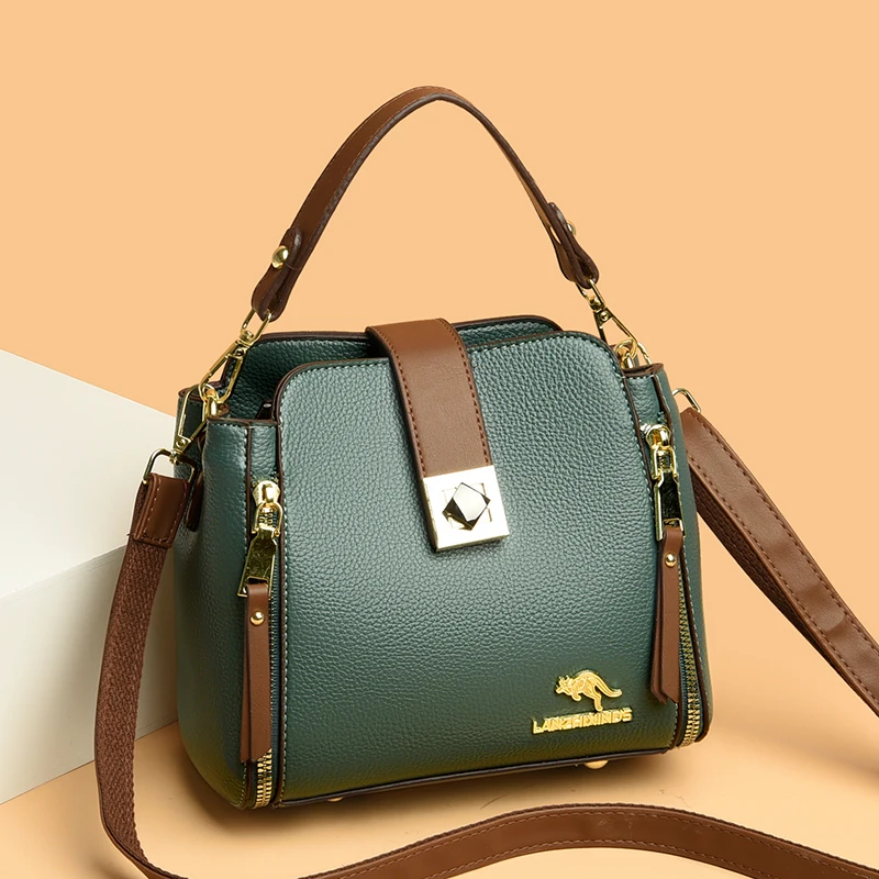 sacs à main de luxe en cuir de vachette pour femmes, sacs à bandoulière décontractés, sacs à main de créateurs, haute capacité, initié, nouveau, 2023