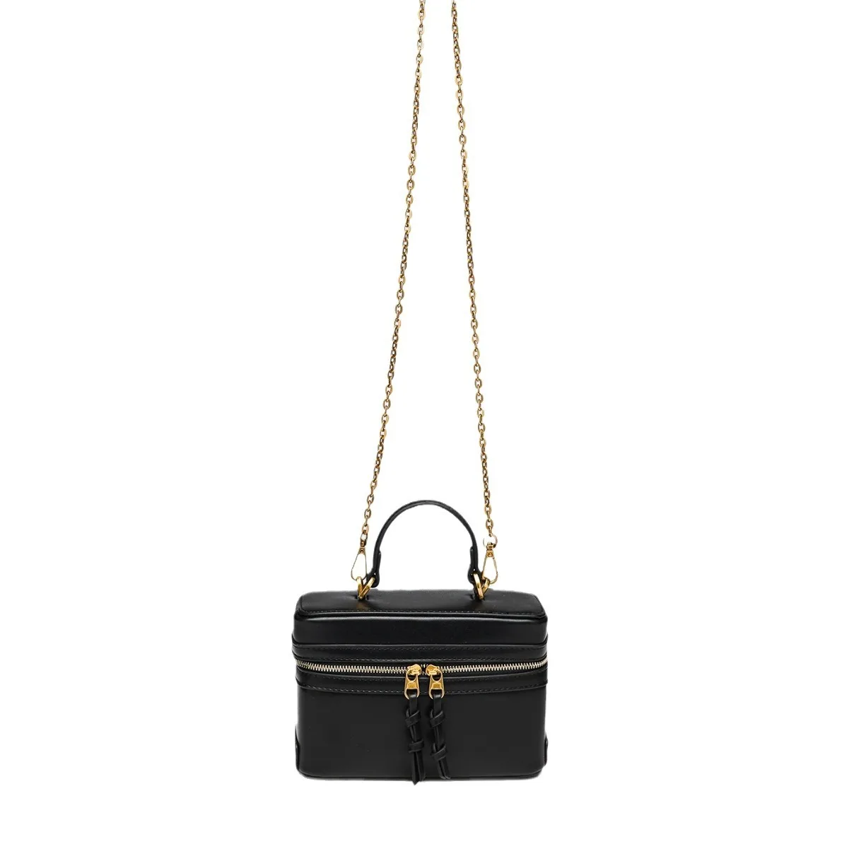 sac carré noir d'été 2025, sac à bandoulière structuré pour femmes, fourre tout à poignée supérieure tendance, sac minimaliste de jour à nuit