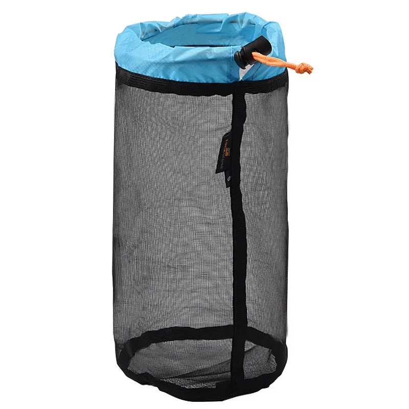 sac de rangement en maille ultraléger s ~ xxl, sacs à cordon de serrage, sac de matériel d'extérieur de haute qualité, organisateur de voyage, outil de randonnée