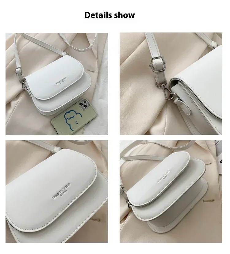 chimmatéridle sac à bandoulière en cuir pu pour femme, sac messager à rabat, sacs à main simples et solides, sacs à main à la mode, poudres