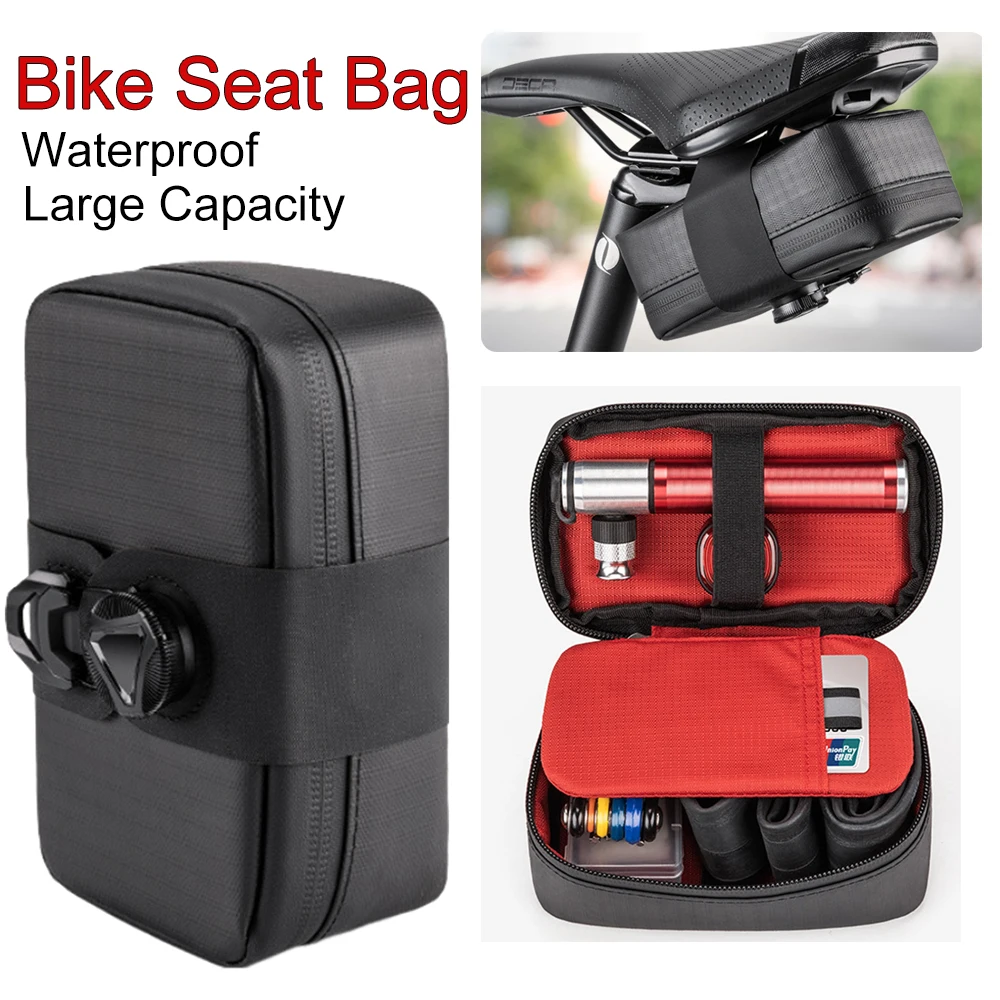 sac de dégager de vélo à sangle arrière de grande capacité, sacoche de siège arrière de bicyclette de route et vtt