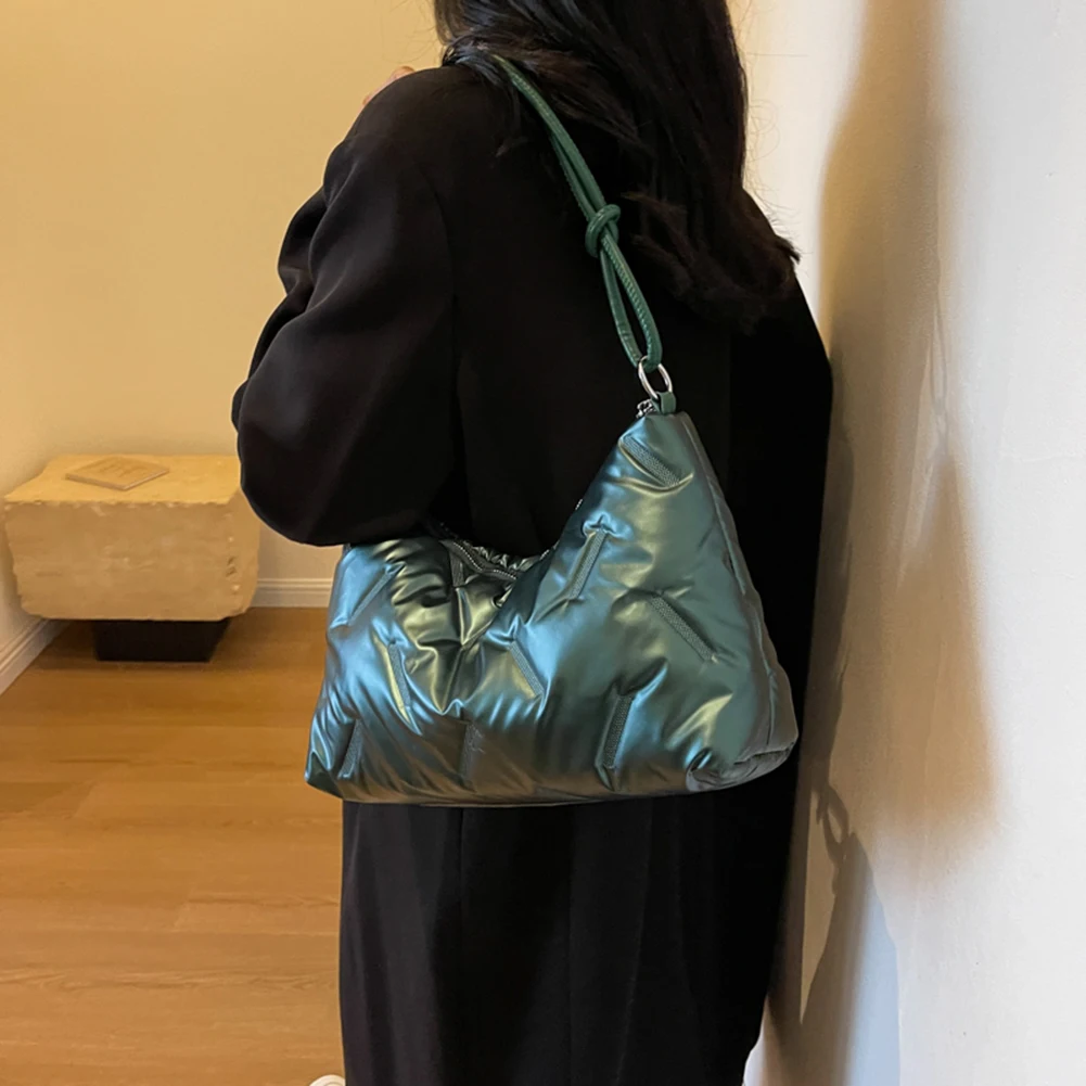 sac fourre tout matelassé pour femme, sac hobo gonflé, sacs à main fourre tout en duvet, grande capacité, rembourré, initié, décontracté, hiver, mode