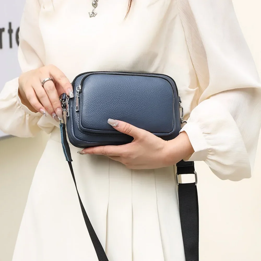 sac à main rectangulaire en cuir group pour femme, sacoche à bandoulière de luxe de styliste, solide, 100%, 2024
