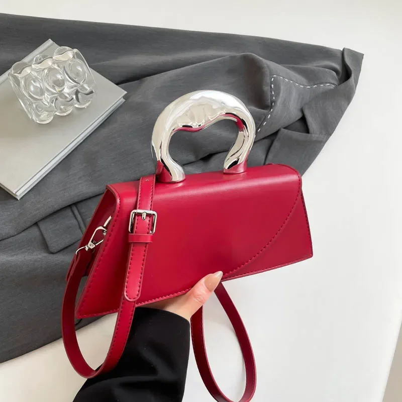 petit fourre tout en cuir pu pour femmes, sac de luxe de styliste, petit sac à bandoulière avec poignée courte, pochettes