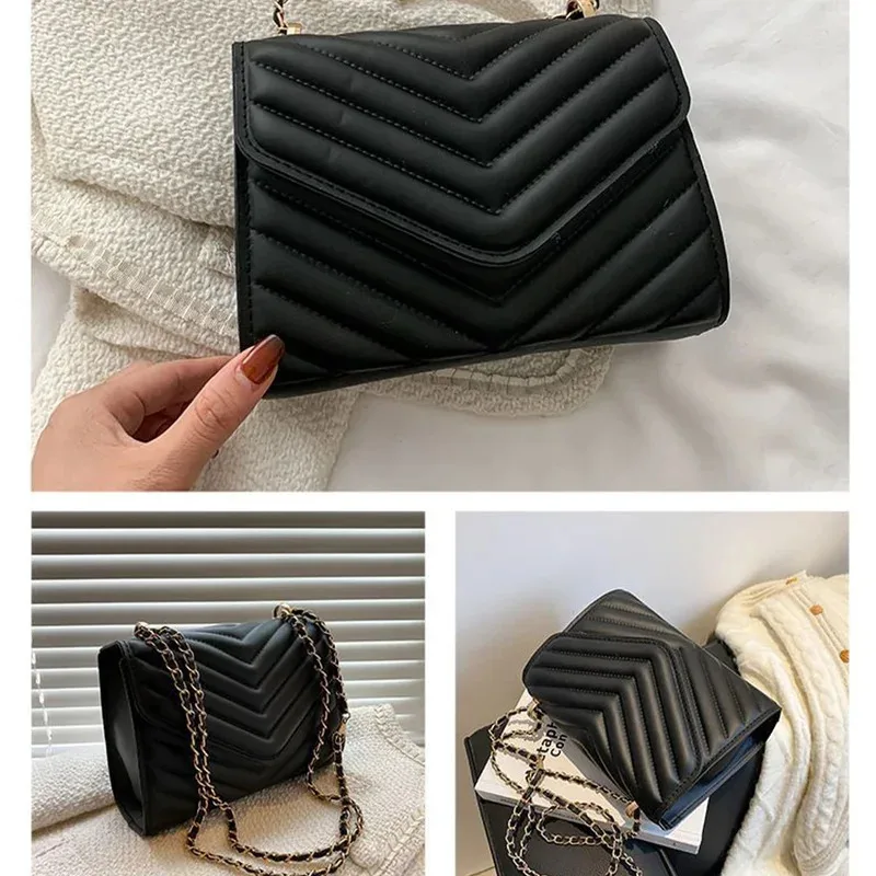 sac à bandoulière rétro à la mode pour femmes, petit sac carré simple avec chaîne