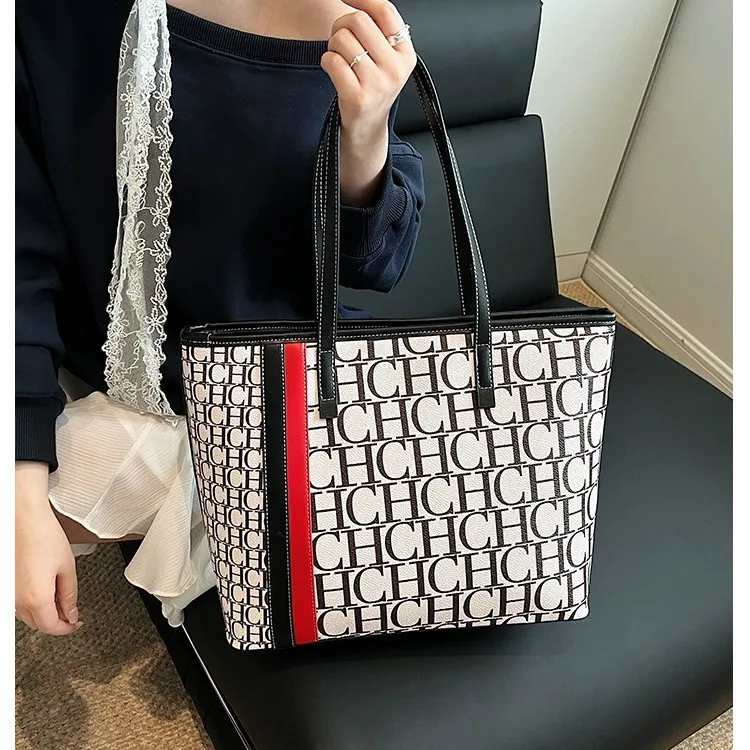 sac fourre-tout classique pour femmes, sac de travail spacieux de grande capacité, tendance, look haut de gamme, sac à main à bandoulière simple pour le shopping et les voyages