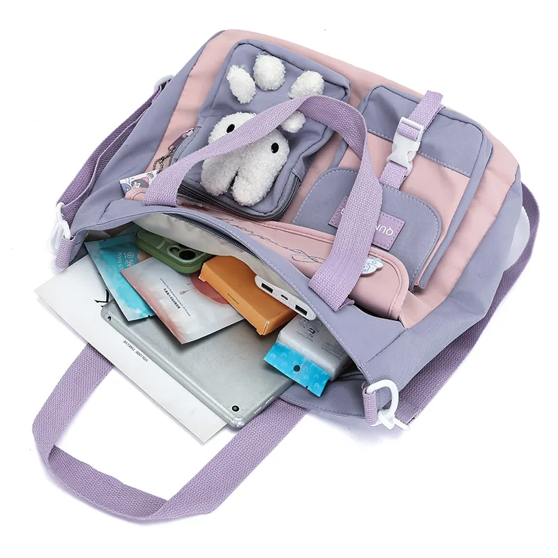 sac fourre tout, sac de transport pour étudiants, sac de tutorat pour étudiants du premier cycle du secondaire de grande capacité, sac à dos à bandoulière