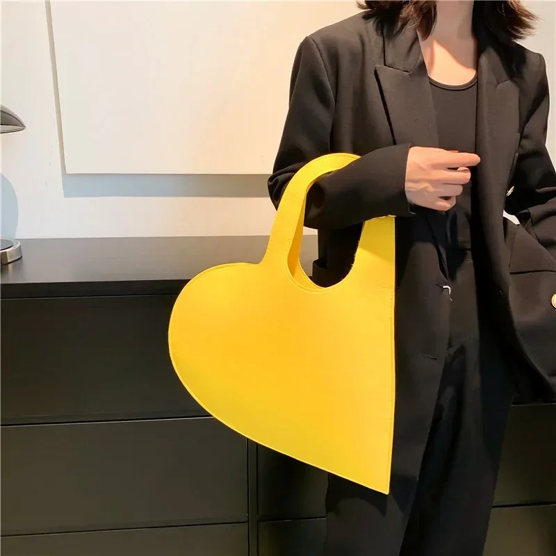 grand sac à main tendance pour femmes, sacs à main de styliste d'amour, fourre tout de luxe en feutre, sacs à bandoulière pour dames