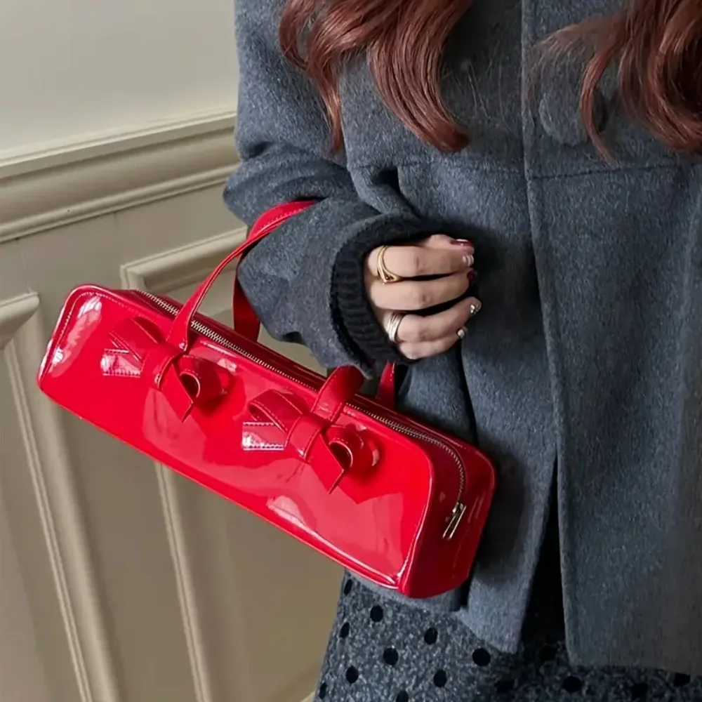 sac à main en cuir pu avec nministériels d pour femme, baguette d'Été, à la mode, avec poignée, pour shopping, ixet voyage