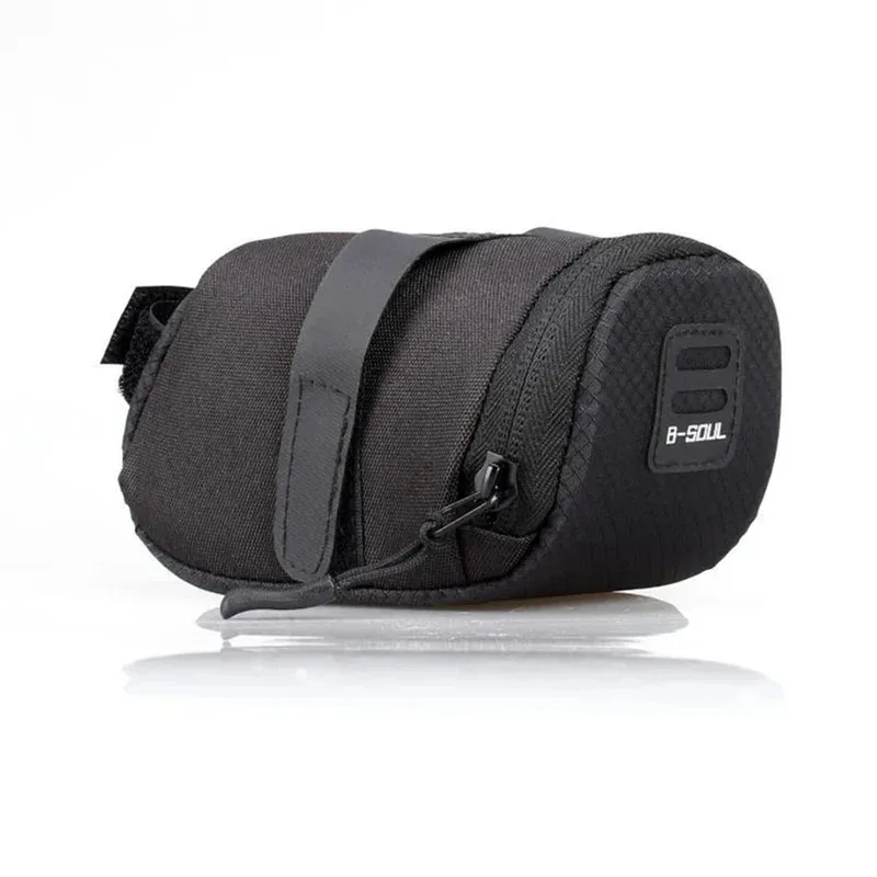 Sac de selle de vélo étanche, sac de rangement de tige de selle pliable avec bande réfléchissante, accessoires de vélo