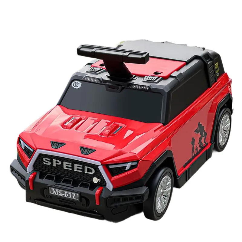 valise à monter pour enfants, 21 pouces, bagages de grande capacité, jouets, voitures pouvant accueillir un chariot de voyage pour garçons et filles, nouvelle collection