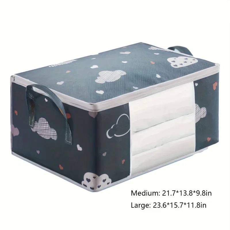 sac de rangement de couette, couverture de couette de grande capacité, sacs de tri pliables, organisateur de vêtements étanche et anti poussière, sac de déménagement domestique