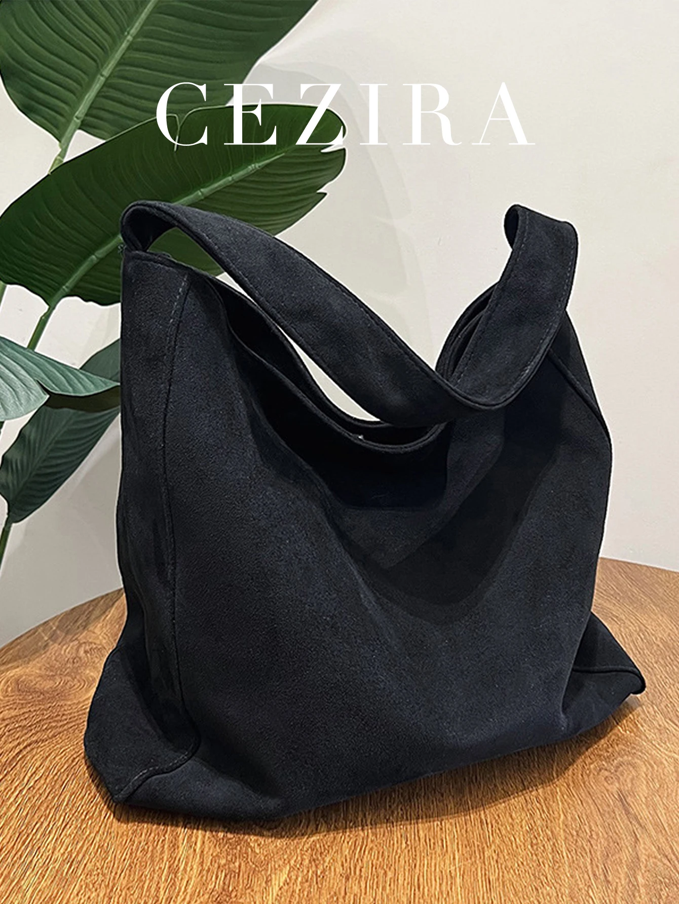 slouchy sac maillard décontracté pour femme, tissu doux en faux daim, aimant, grande capacité, hobo initiated bag, commute shopping
