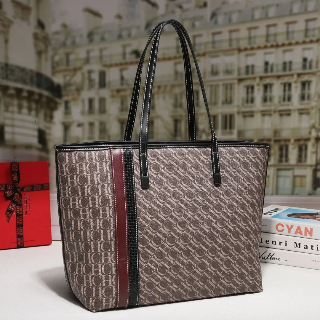ch ​ sac fourre tout pour femmes, sac à main à bandoulière de grande capacité, bandoulière chic pour le quotidien, élégant et spacieux, nouvelle collection 2025 ​