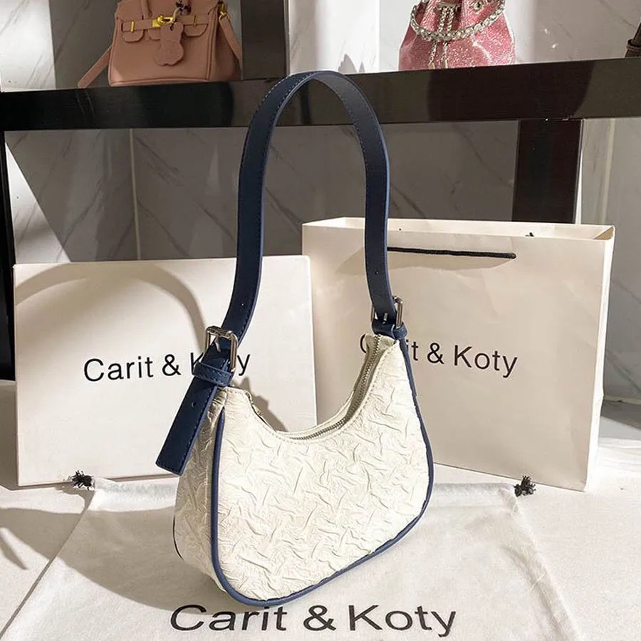 sac plissé populaire de cette année pour femme, design original, sens avancé, niche d'été, sac en forme de croissant, sac sous les bras, sac à bandoulière