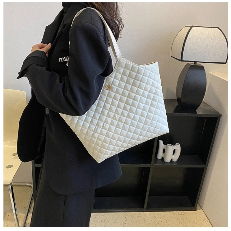 sac à bandoulière grande capacité pour femmes, sacs à main à poignée supérieure, fourre tout à la mode, sacs à bandoulière matelassés pour le travail