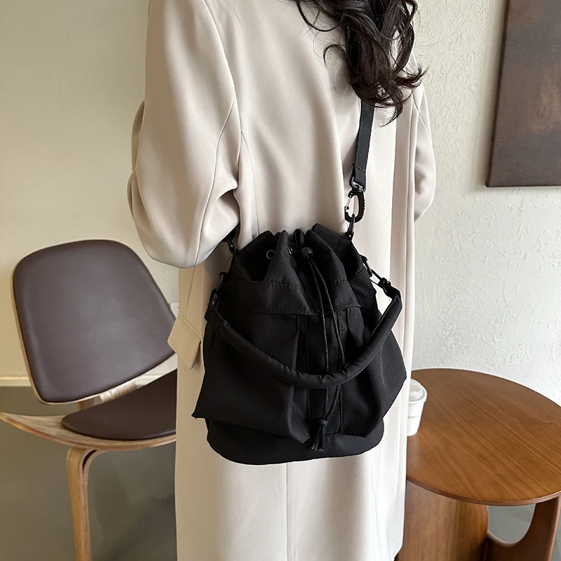 1 pièces femmes jachère grande capacité main cordon unique épaule bandoulière sac seau sac à main sac à bandoulière
